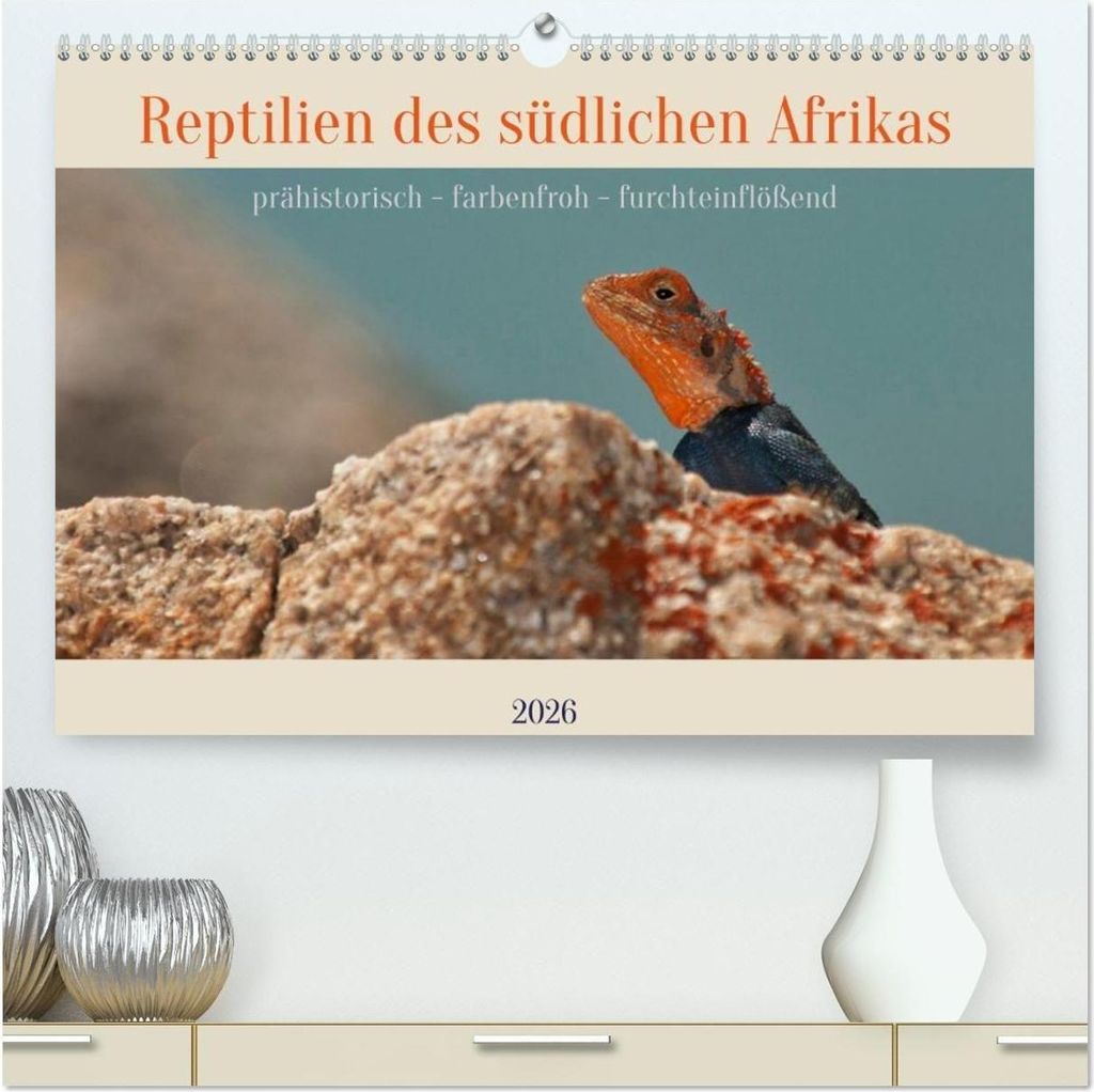 Reptilien des südlichen Afrikas (hochwertiger Premium Wandkalender 2026 DIN A2 quer), Kunstdruck in Hochglanz