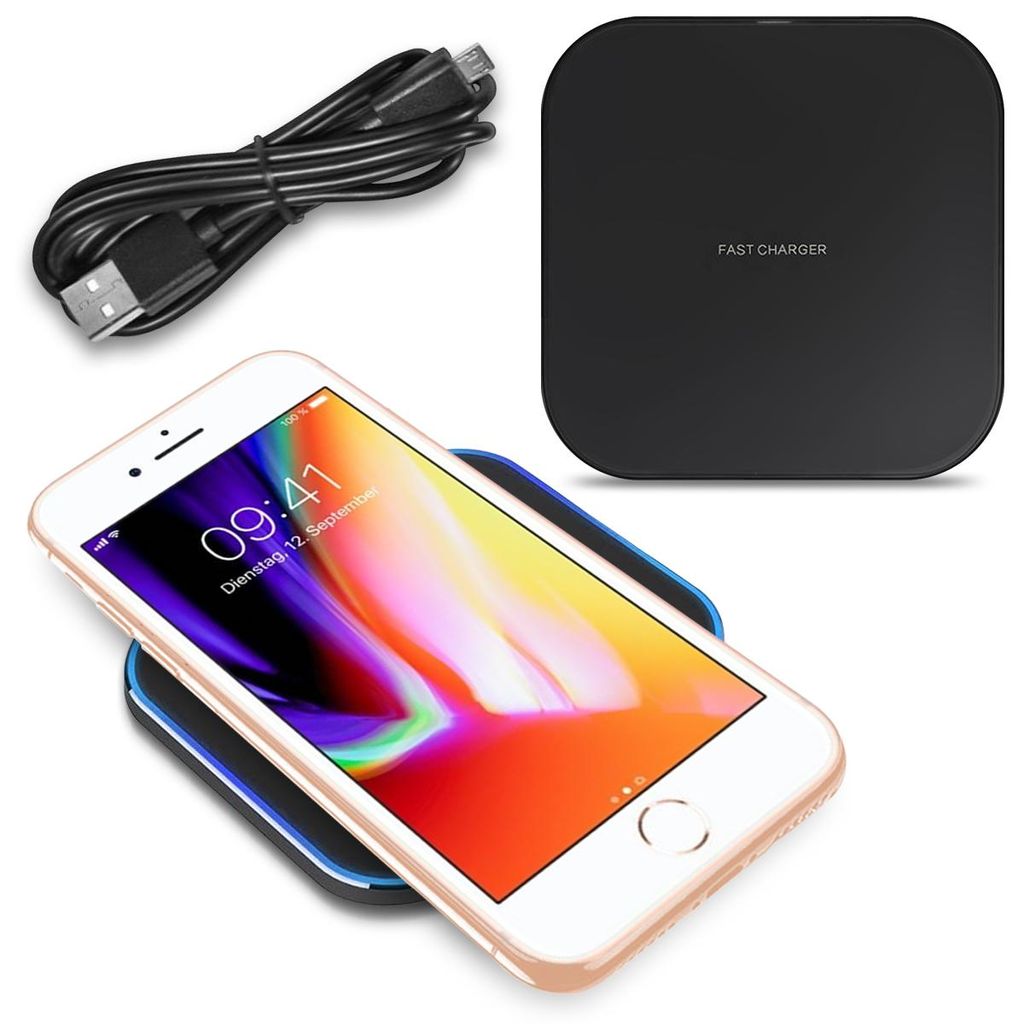 Wireless Für Qi Ladestation für Apple iPhone SE 2022 2020 Produktbild 