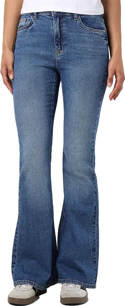 Noisy May Kareen Flare Leg Fit Az436mb Hochtaillierte Jeans Blau 26 / 34 Damen Blau 26