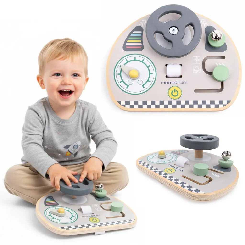 Développer la dextérité : Tableau de motricité Montessori en bois