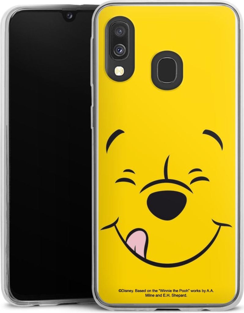DeinDesign Slim Hülle für Samsung Galaxy A40 Silikon Case Ultra Dünn Handyhülle Disney Offizielles Lizenzprodukt Winnie Puuh