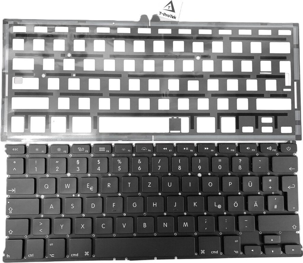 DEUTSCHE - Tastatur Keyboard ohne Beleuchtung für Apple Macbook Air 13" A1369 Mid 2010