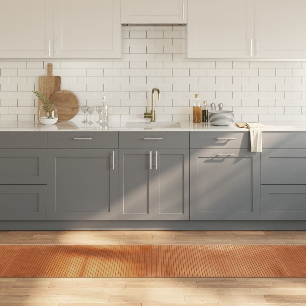 Möbel Teppich Rechteckig Natur 60x400 cm Bambus - Designerteppiche 376847