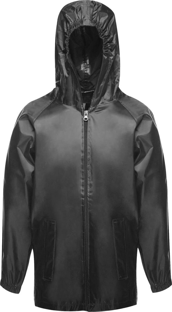 Regatta Professional - Jacke, wasserfest für Kinder RG3178 (104) (Schwarz)