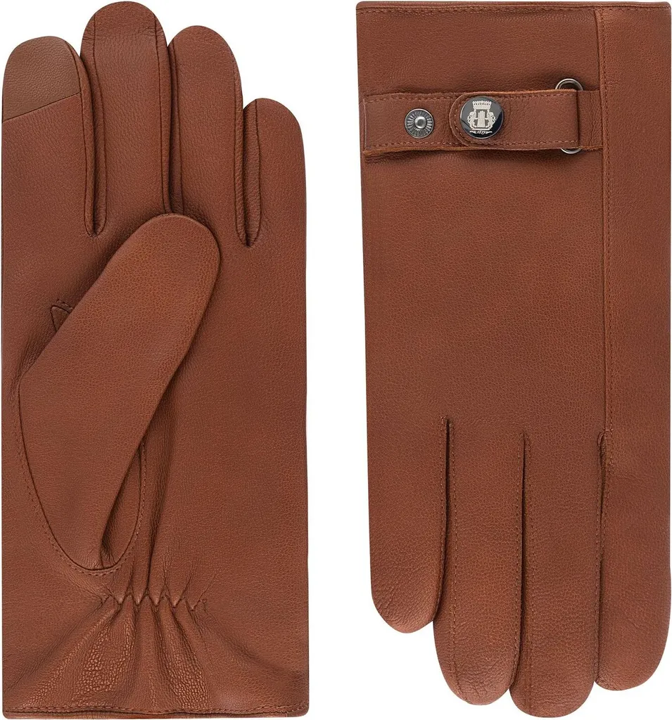 Gants de Ville en Cuir Noir Roeckl Warwick Doublure Chaude pour Homme