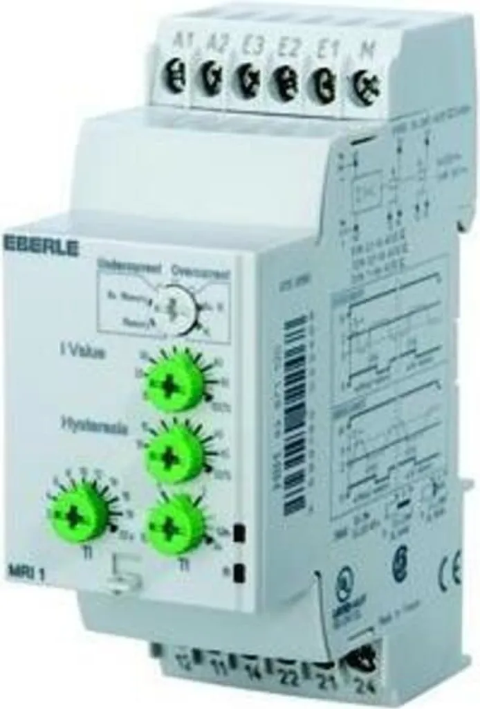 Relais de mesure de courant MRI 1 Eberle 040015740100 pour rails DIN