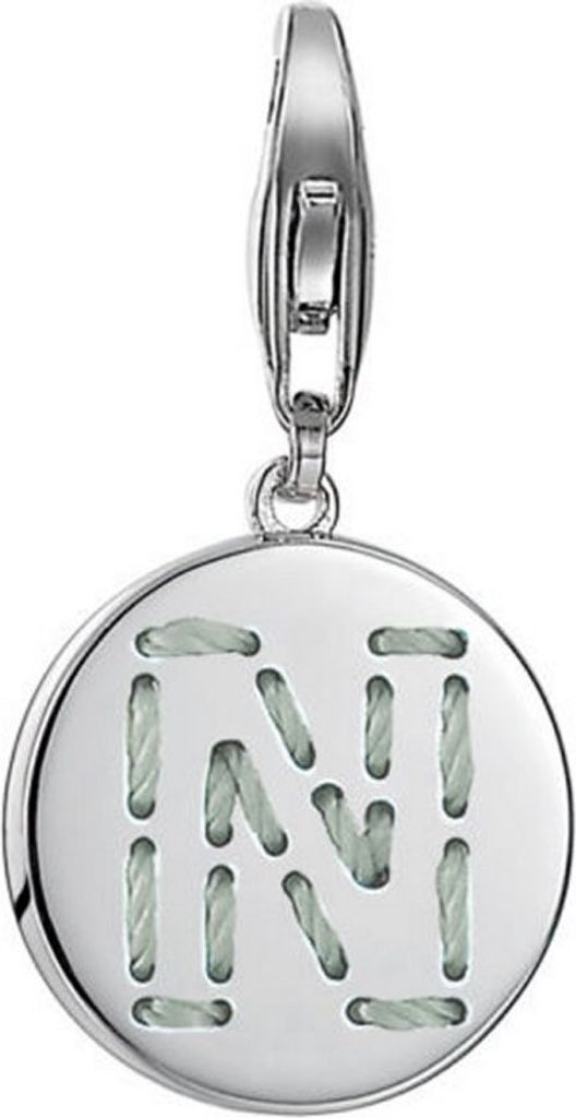 Esprit Damen Charm 925 Silber Silber Letter Fabric N ESCH91136A