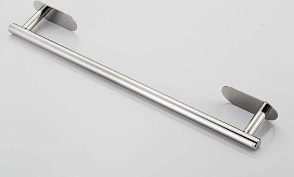 Barre de serviette autocollante 40cm inox pour salle de bain et cuisine