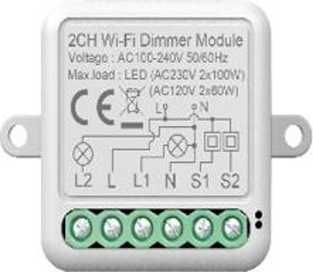 BOT Smart WiFi Dimmer Tuya CH17 Zwei-Tasten