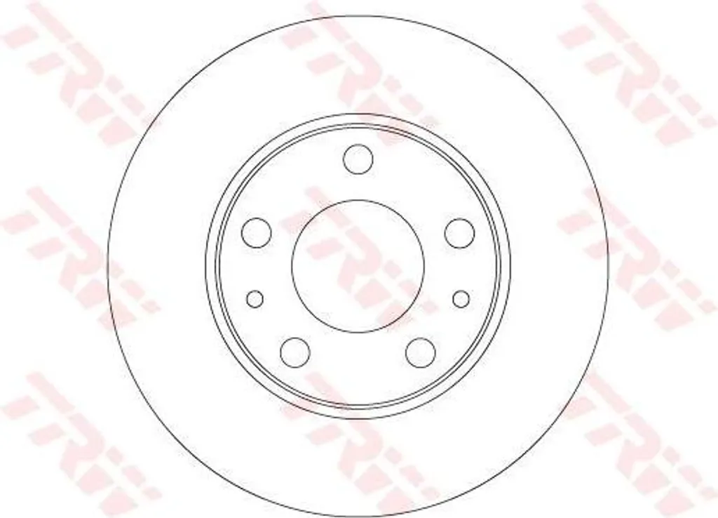 Disque de frein ventilé pour Daily - TRW DF6287 Performance de Freinage