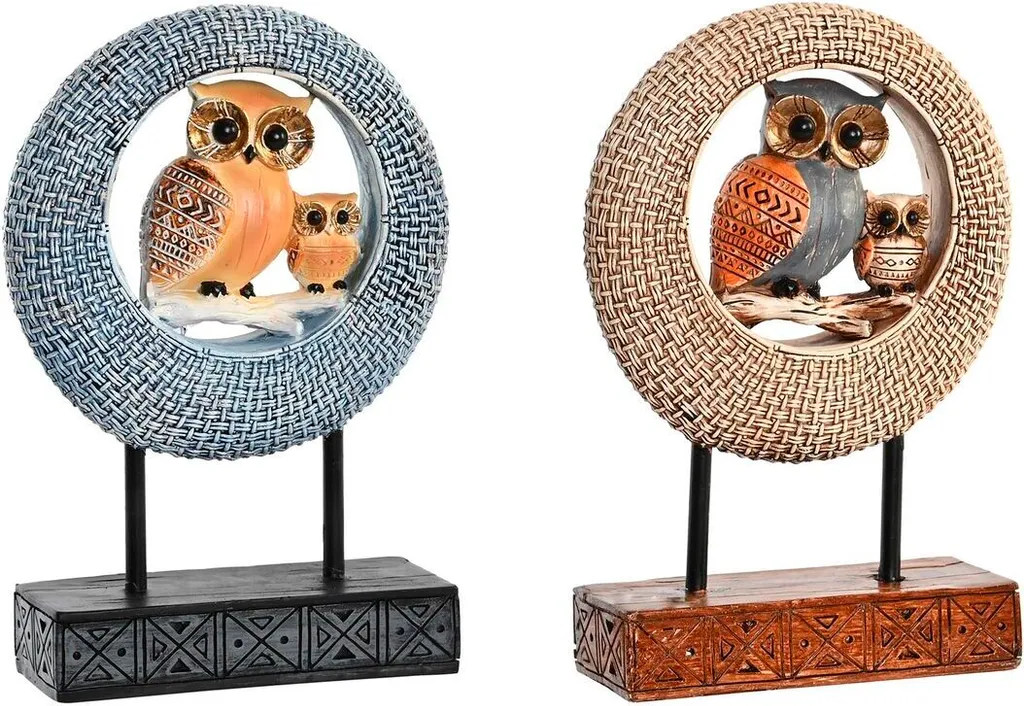 Figurine chouette décorative pour harmoniser votre intérieur boho - 2 pcs