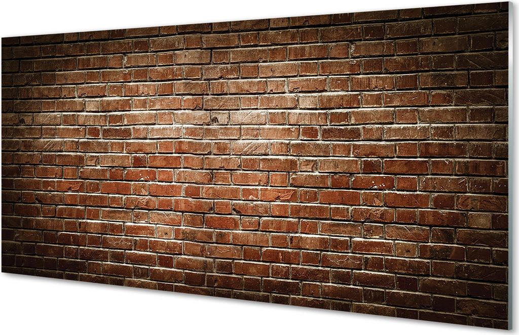 Glasbilder 140x70 Wandkunst Vintage brick wall