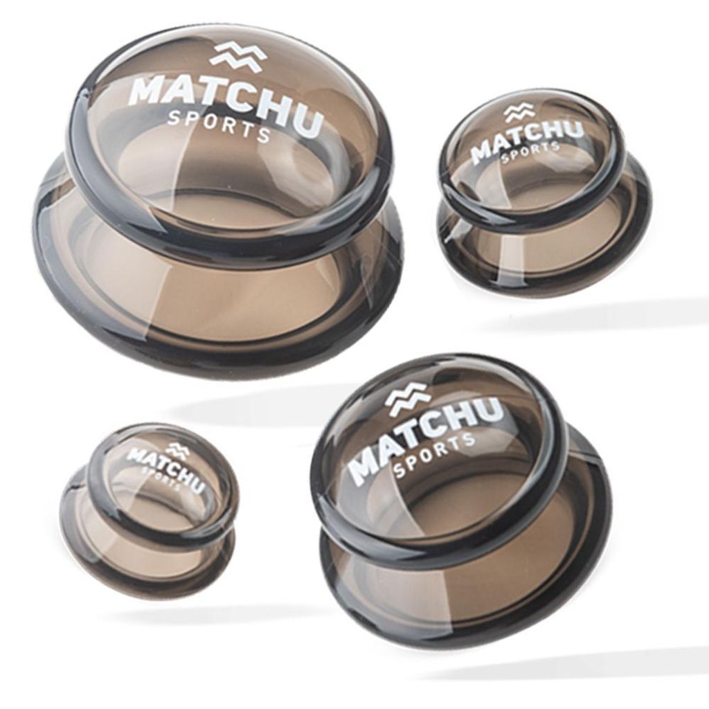 Matchu Sports Schröpfen 4er Set mit Schröpfgläser aus Produktbild 