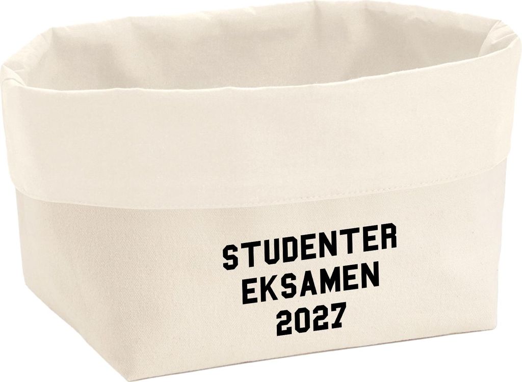 Huuraa Organizer Studentereksamen 2027 Abschluss Dänemark 8 Liter Large Canvas Baumwolle Utensilo Geschenkidee
