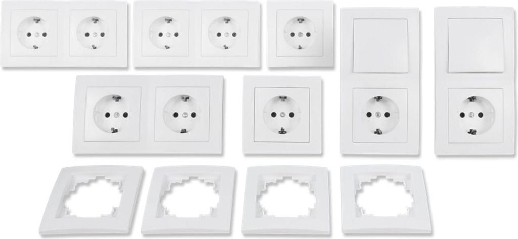 Schalter und Steckdosen Set McPower Flair ''Niveau'', Produktbild 