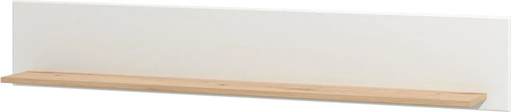 Étagère Murale Blanche Saturnia 150 cm - Tablette Longue Mono-Planche