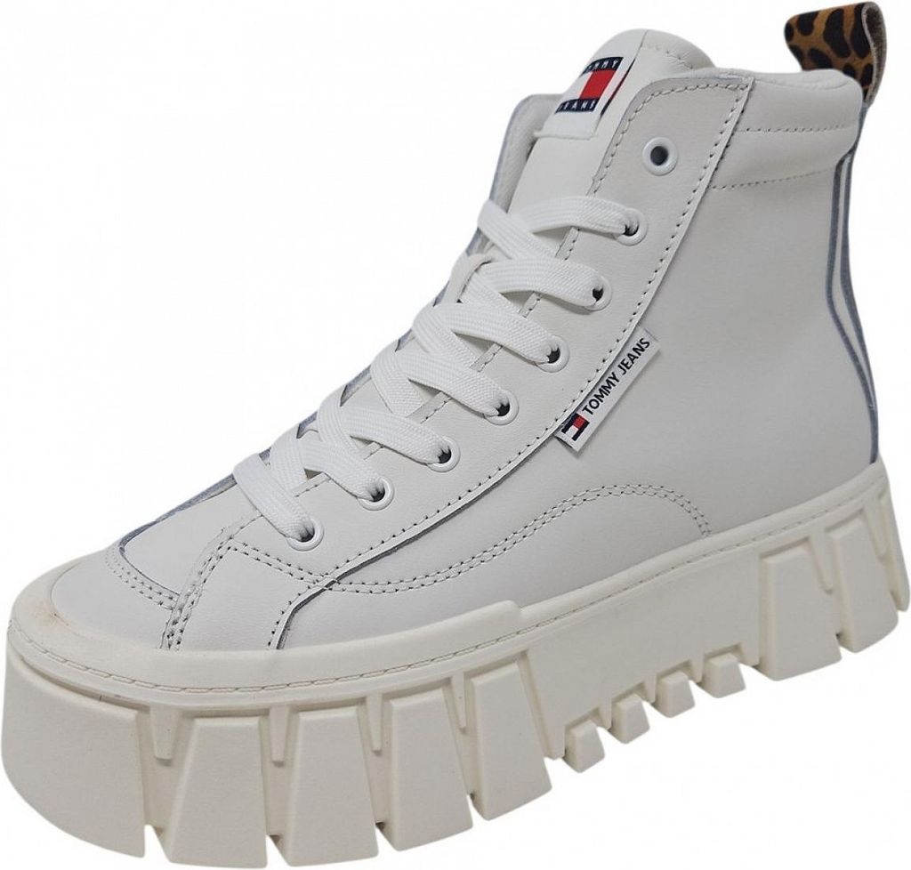 Tommy Hilfiger Vulc Plattform Stiefel Beige in Gr. 39 Produktbild 
