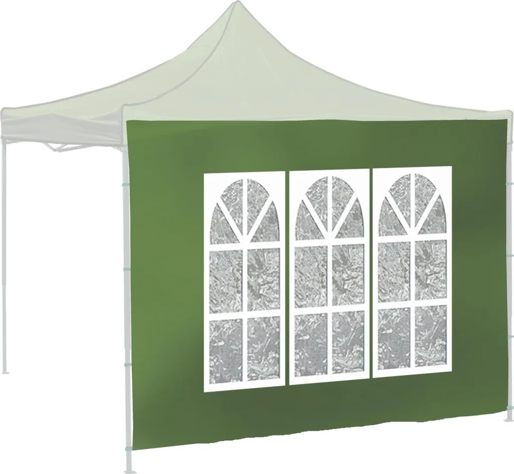 CATTARA Parois Latérales WINDOW 2x3m Vert Gazebo 420D Imperméable