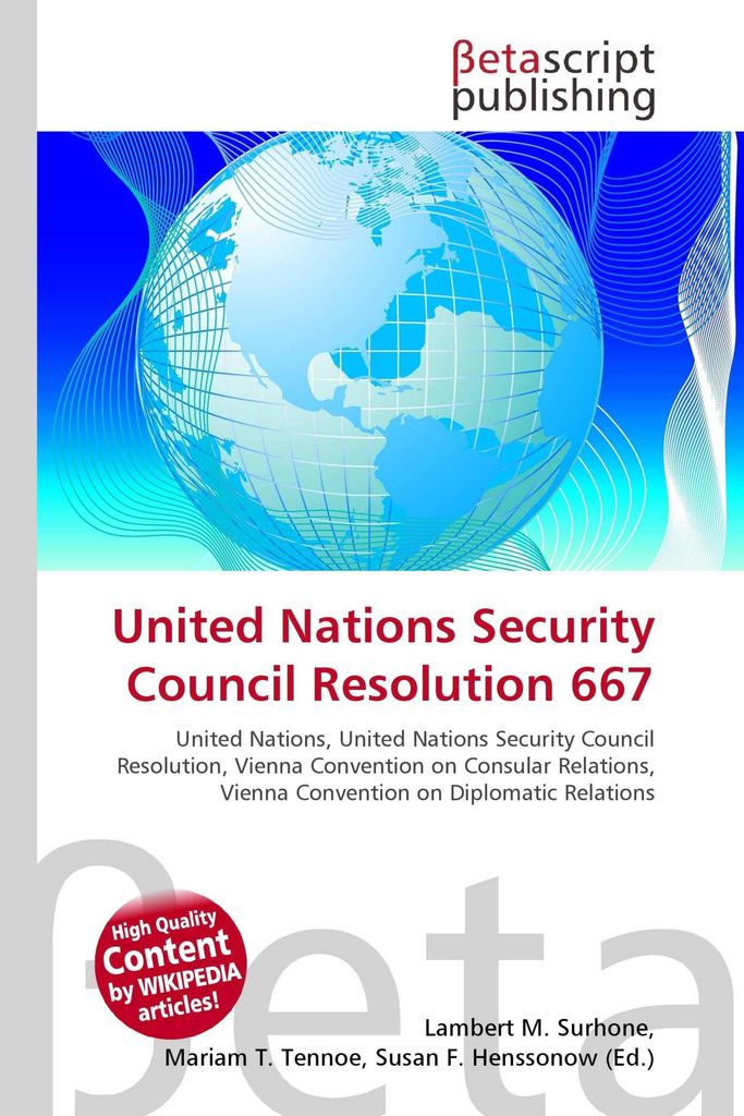 United Nations Security Council Resolution 667