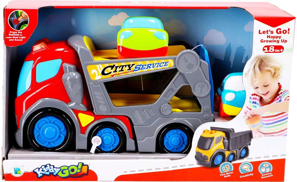 Kiddygo Autotransporter 31 cm mit Licht und Sound
