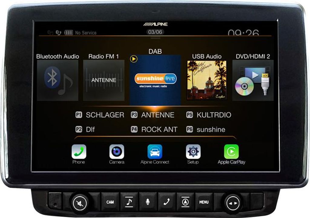 Alpine X903D-DU | Navigation Radio für Fiat Ducato 3, Peugeot Boxer 2 und Citoën Jumper 2 mit 9-Zoll-Touchscreen