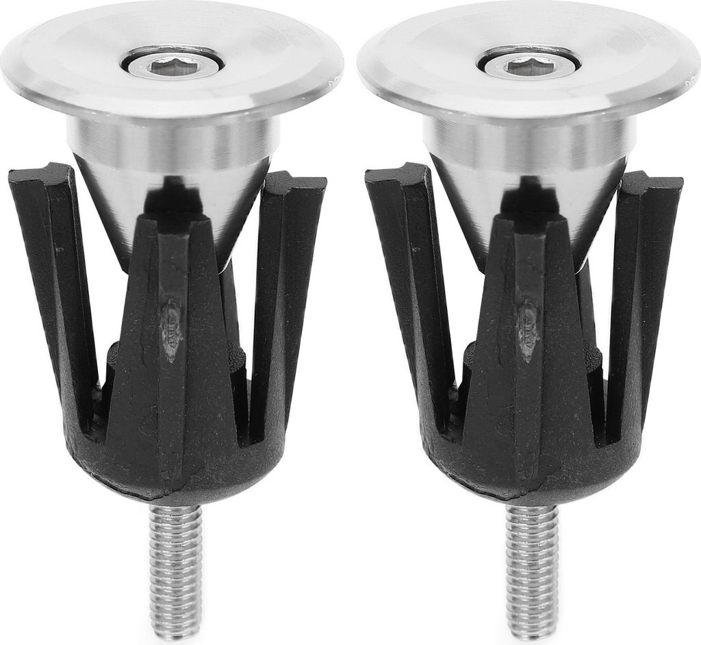 KIMISS Lenkerend -Bike Plug Mountain Road Bikes - Aluminium Lenkerend 2PCS Stange Enden (SILVER)