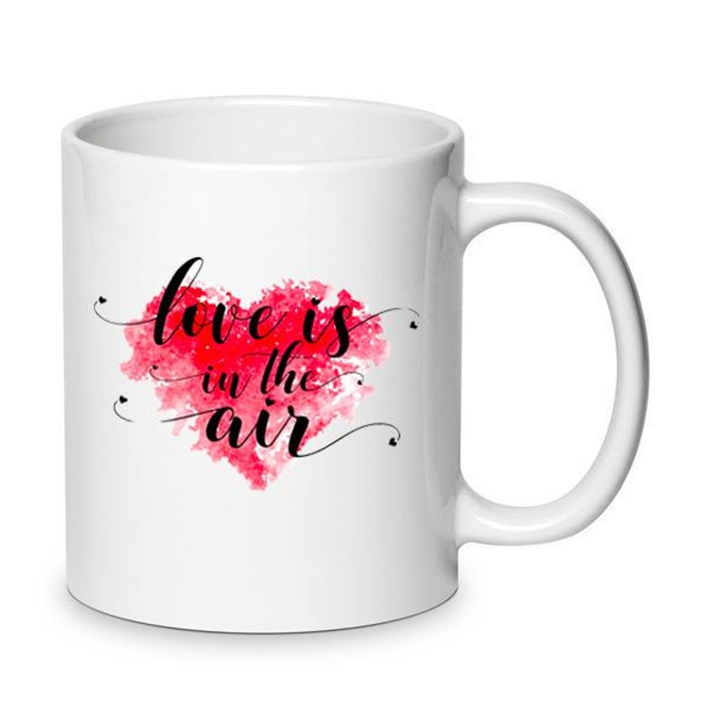 Valentinstag Porzellan Tasse „Love is in the Air“ No.20 – 330 ml