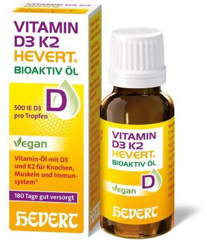 Vitamin D3 K2 Hevert Bioaktiv öl 20 ml Produktbild 
