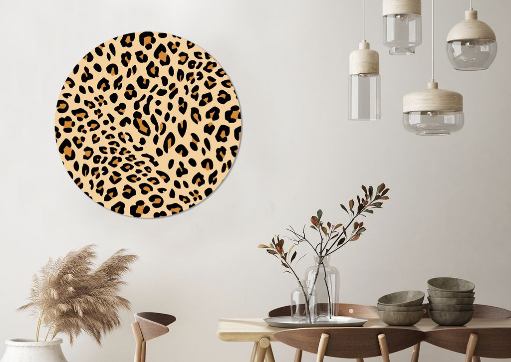 MuchoWow - Mauerkreis - Wandbilder - Runde Bild - Bild aus Aluminium - Schlafzimmer - Wohnzimmerdekoration - Wand Dekoration