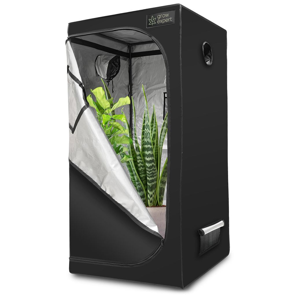Premium Grow Zelt – Hochwertiger 1680D Stoff, Diamant reflektierende Innenseite, Starke Reißverschlüsse, Ultradichtes und hohes Anbauzelt 60x60...
