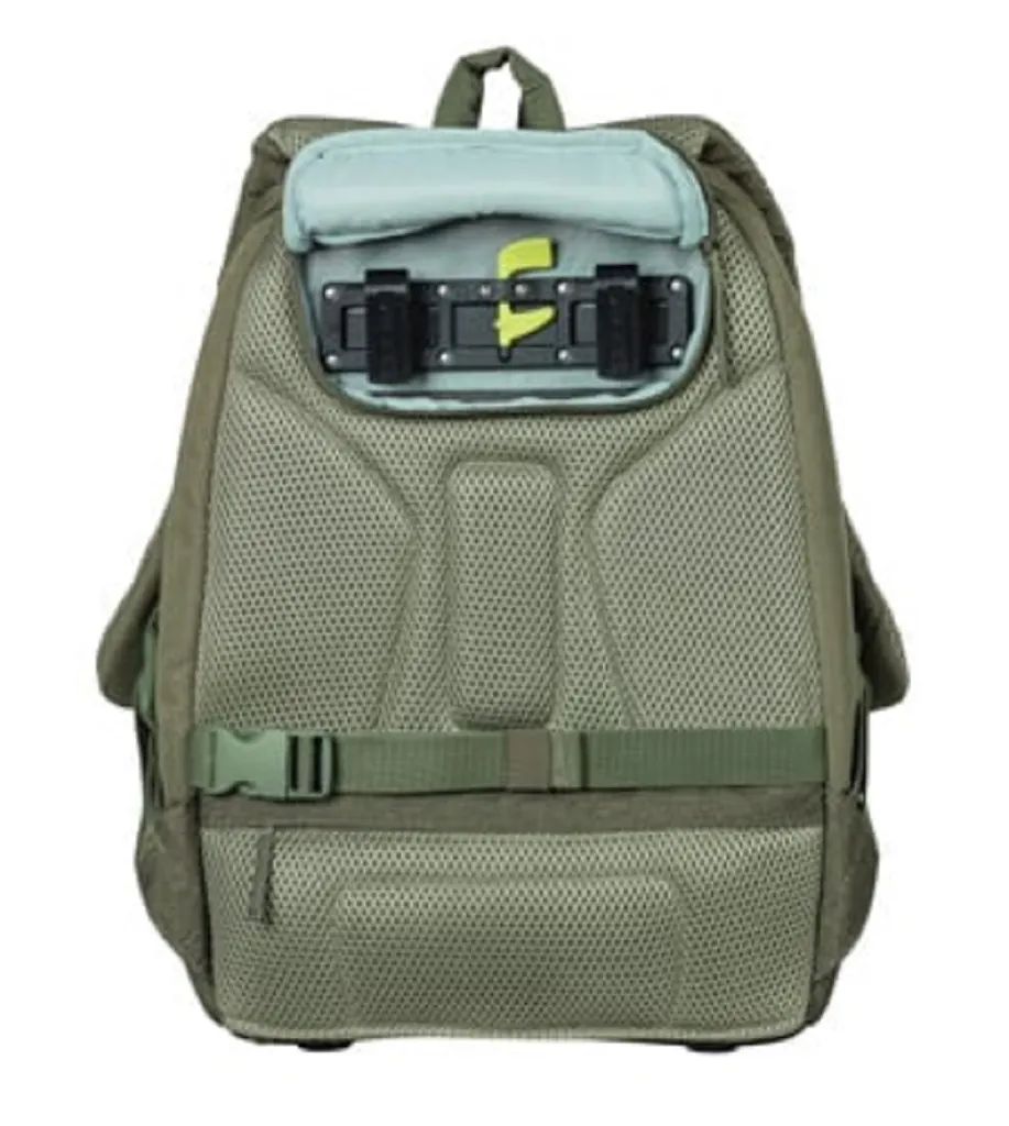 Sac à dos vélo Basil B-Safe 13L vert olive déperlant avec sonnette