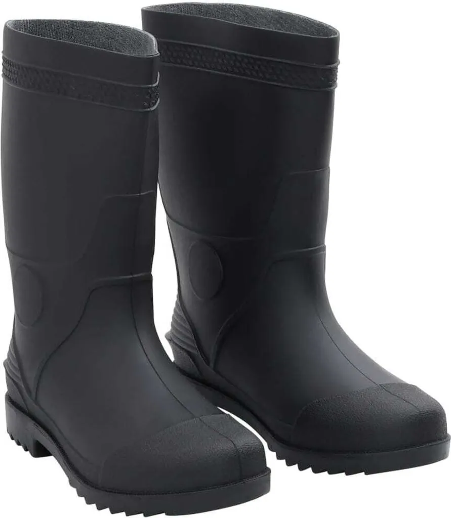 Bottes de sécurité en PVC Noir - Semelle Crantée et Étanche Taille 41