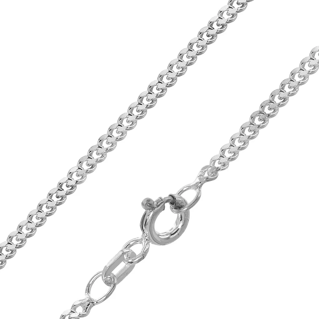 Trendor 70739 Collier à maillons Panzer Argenté 45 cm pour Homme et Femme