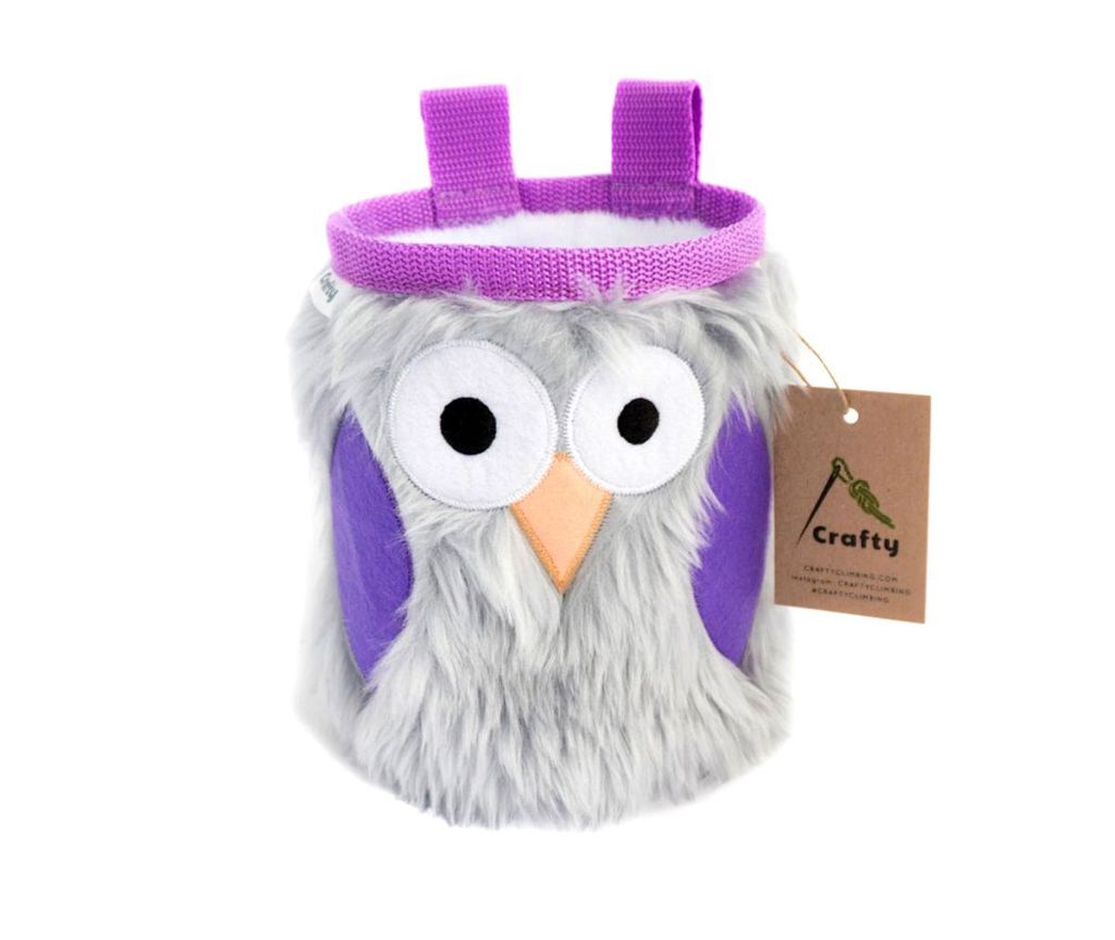 Crafty Climbing - Owl (Eulen Chalkbag) ,Lavender Owl