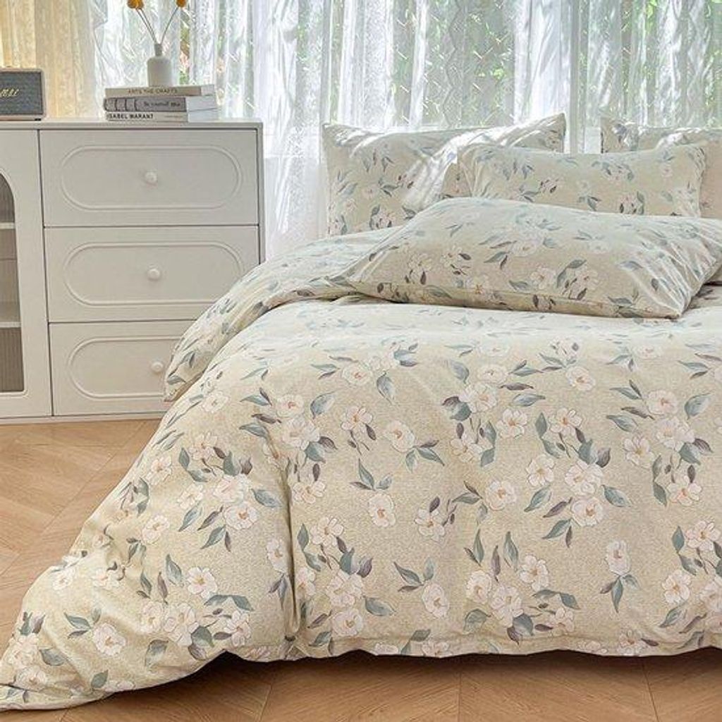 Unyqoos Stylische und bequeme Mikrofaser-Bettwäsche mit Blumenmuster