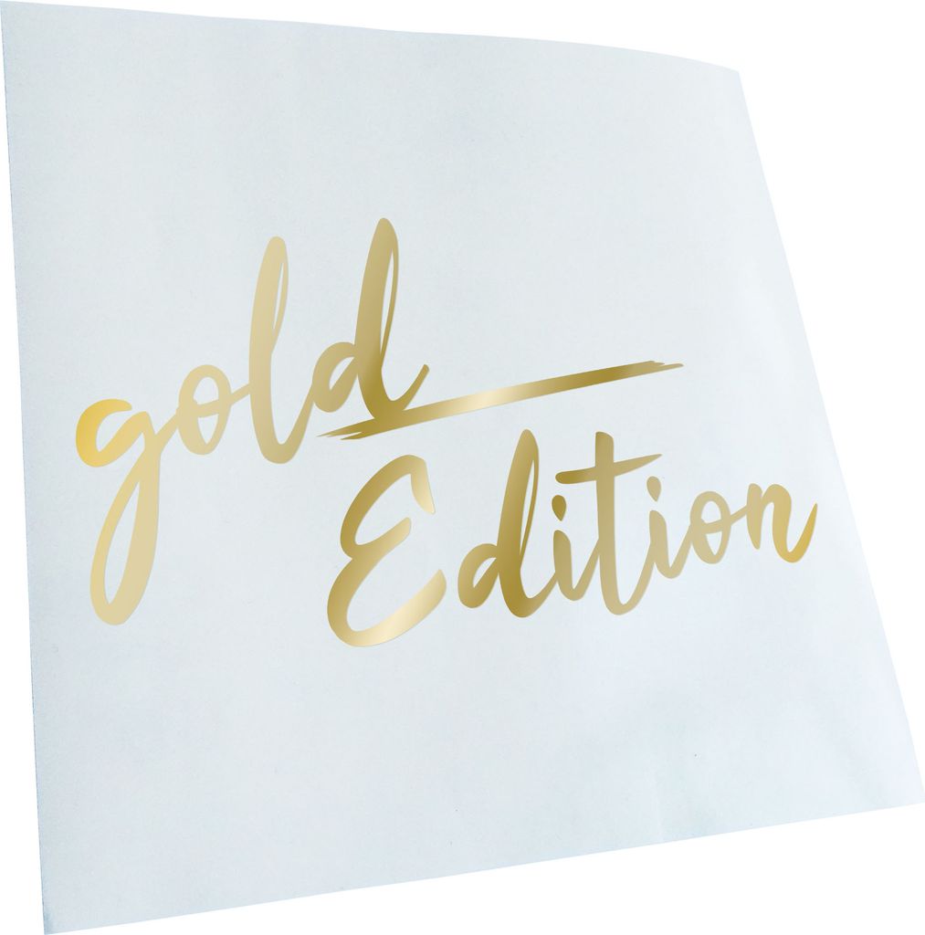 Kiwistar - Autoaufkleber - Gold Edition - Goldchrom - 50x28cm - Aufkleber für Auto, Laptop, Fahrrad, LKW, Motorrad mehrfarbig JDM Decal Racing