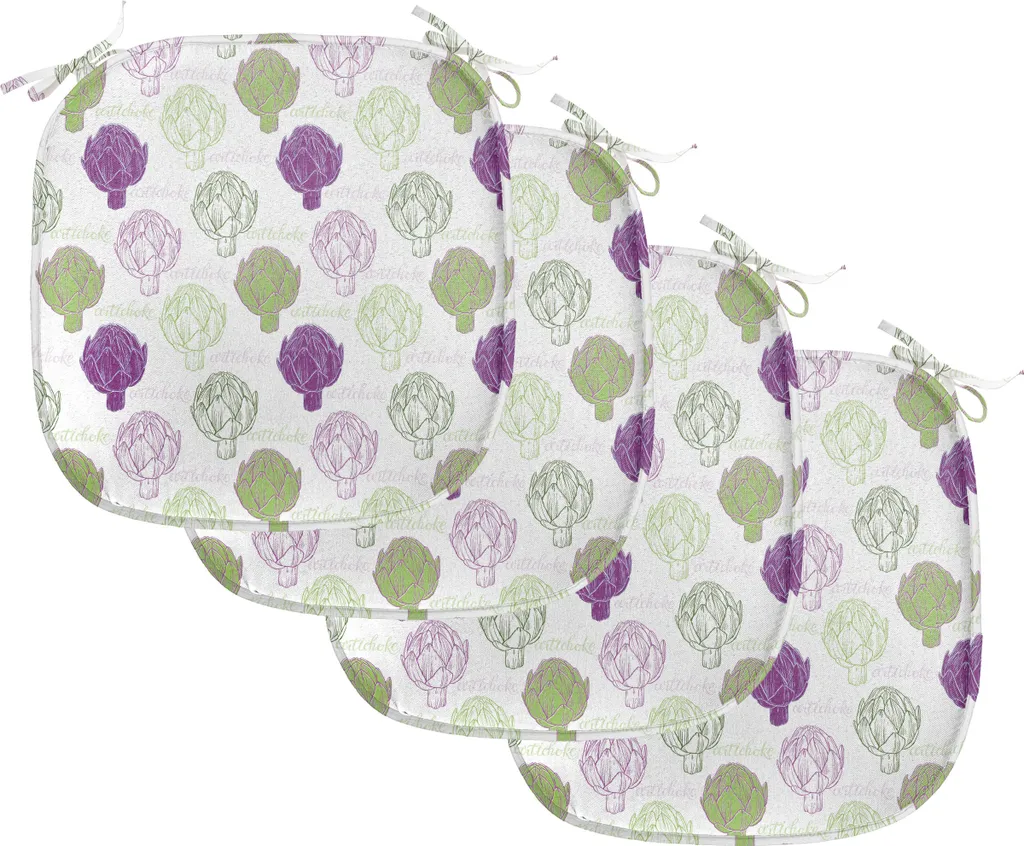Coussin d'Assise pour Salle à Manger Imperméable 40x40cm Lot de 4