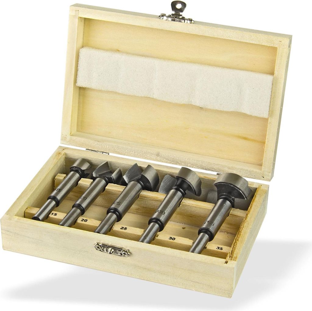 Forstnerbohrer 5tlg. im Holzkasten Produktbild 