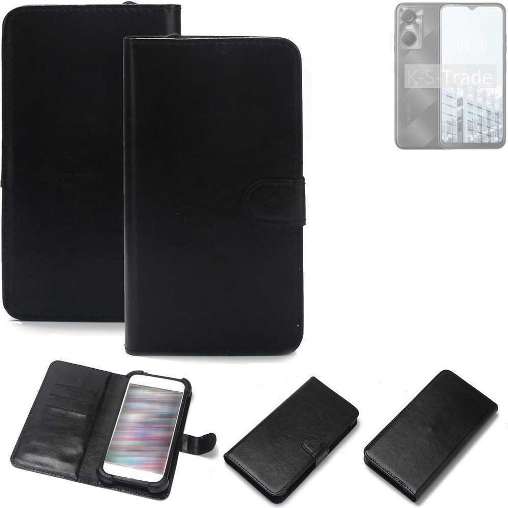 K-S-Trade Handyhülle Schutzhülle kompatibel mit Tecno Pop 6 Pro Handy Schutz Hülle Handyhülle Bumper schwarz 1x