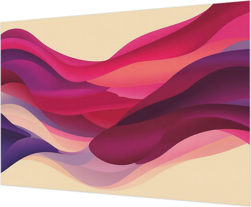 Wandtapete - Dekorative Tapete für Wohnzimmer - Tapetenfolie für Wanddekoration - 312x219 cm - Flüssigkeitswellen