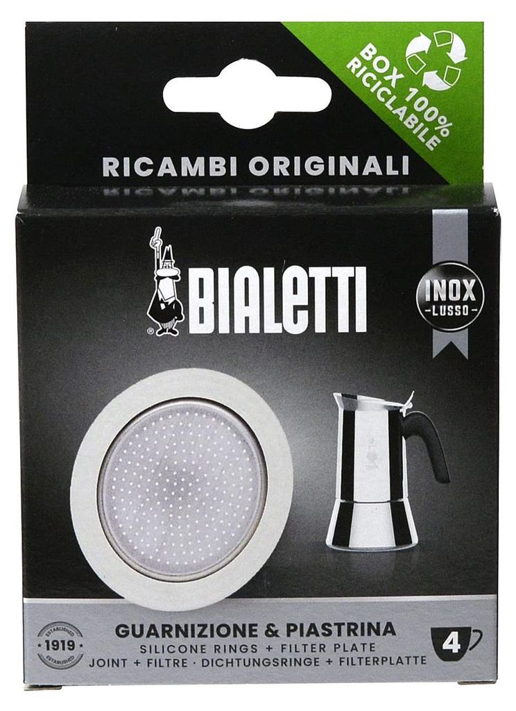 Bialetti 0800411, Kaffeefilter, Grau, Silikon, Edelstahl Produktbild 