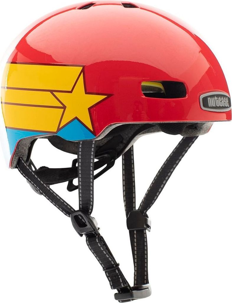 Nutcase Kinder Fahrradhelm Little Nutty Mips , Supa Dupa, 48-52 cm