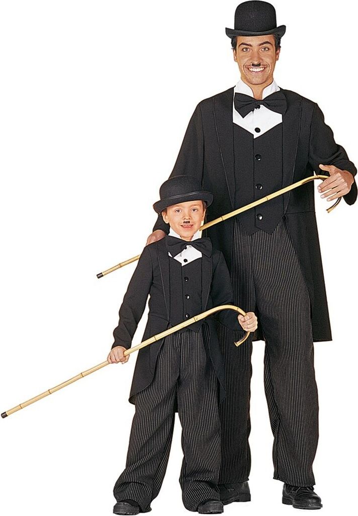 Costume de Charlie Chaplin pour garçon, taille 152 Image du produit 