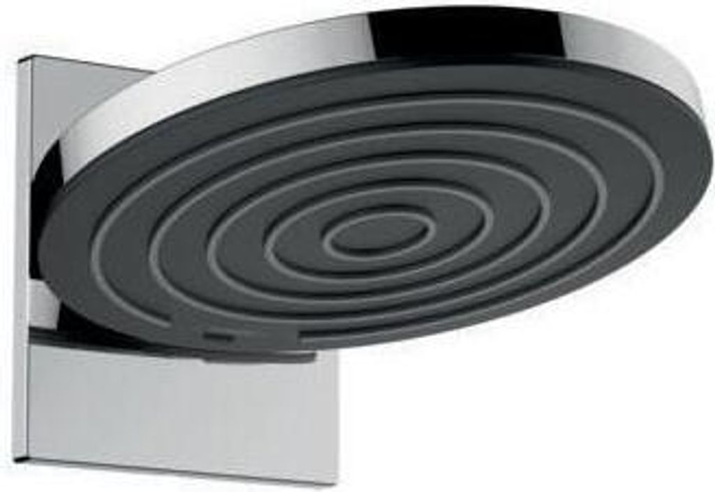 Kopfbrause PULSIFY 260 2jet mit Wandanschluss mattschwarz Produktbild 