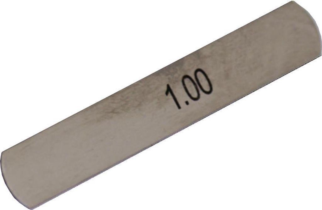1,0 mm Höhenausgleichsunterlagen Höhenverstellung Drehmeißel Reitstock Drehbank 70 x 13 mm