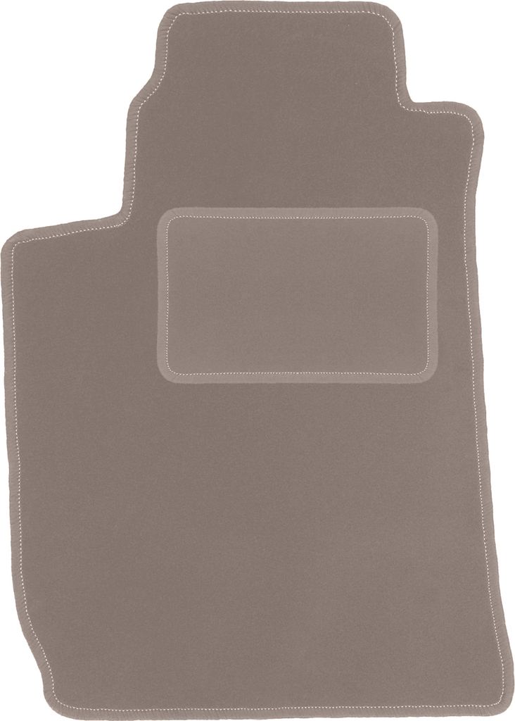Fahrerfußmatte Velours beige passend für Alfa Romeo 159 (2006-2011, Limousine, Kombi, Kombi, Sportwagon) – mit Befestigungen – passgenau