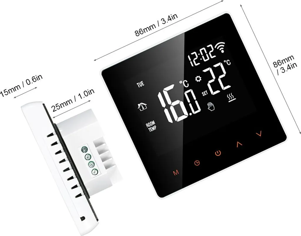 Régulateur de Température Numérique Programmable pour Chauffage Électrique