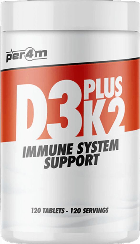 Per4m D3 + K2 (120 Tabs) Unflavoured - Vitamine, Mineralien & Gesundheit - Vitamine
