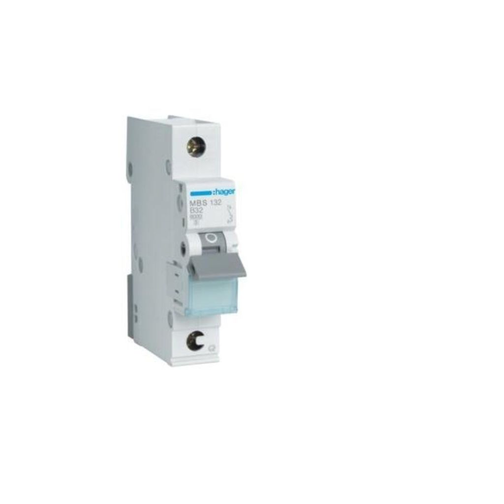 HAGER Leitungsschutzschalter 1 polig 6kA B-Charakteristik 32A QuickConnect 1 Modul