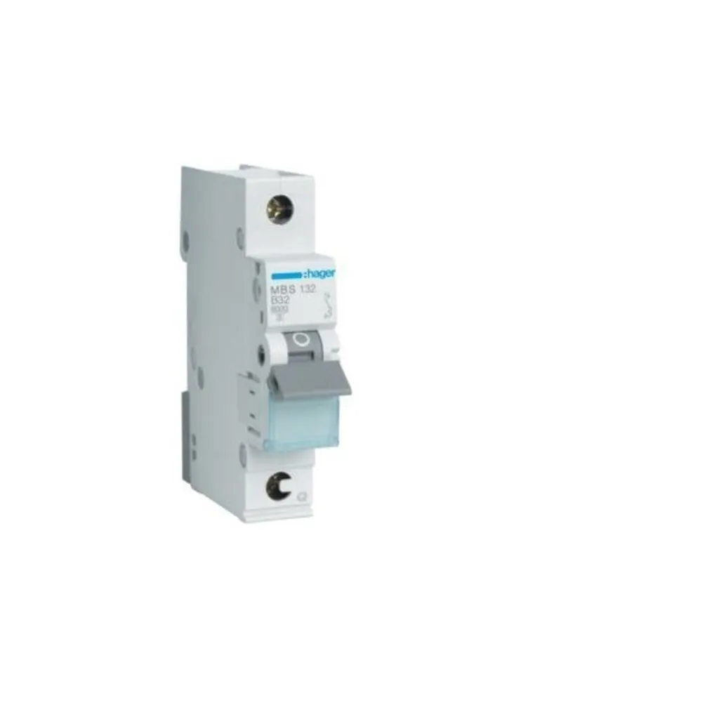 Disjoncteur Hager MBS132 32A pour Protection Circuit Four et Chauffage